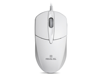 Мышка REAL-EL RM-211 USB белая, фото №4