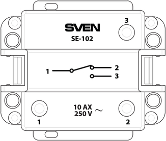 Выключатель SVEN SE-102 проходной одинарный белый, фото №4