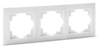 Рамка SVEN Comfort SE-60003 трехместная белая, photo number 3