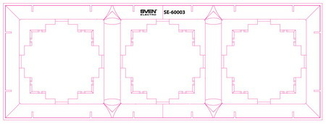 Рамка SVEN SE-60003-C трехместная кремовая, фото №4