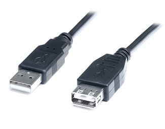 Кабель REAL-EL USB2.0 AM-AF (удлинитель) 1,8m черный, numer zdjęcia 3