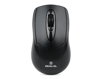 Мышка REAL-EL RM-207 USB черная, фото №4