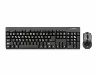Клавіатура + мишка REAL-EL Standard 503 Kit чорні, фото №2