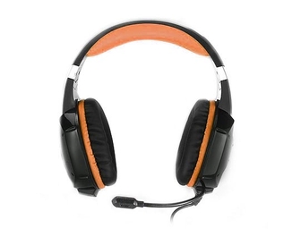Наушники REAL-EL GDX-7700 SURROUND 7.1 black-orange игровые с микрофоном USB, numer zdjęcia 3