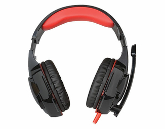 Навушники GDX-8000 VIBRATION SURROUND 7.1 BACKLIT black-red ігрові з мікрофоном USB, фото №3