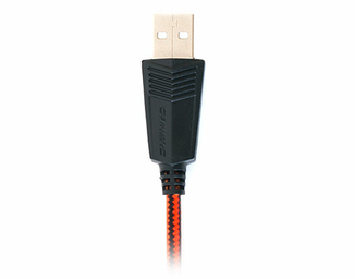 Навушники GDX-8000 VIBRATION SURROUND 7.1 BACKLIT black-red ігрові з мікрофоном USB, фото №7