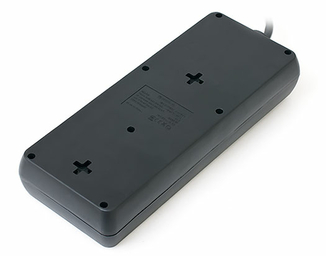 Filtr-listwa REAL-EL RS-8 PROTECT USB 1.8 m czarny, numer zdjęcia 6