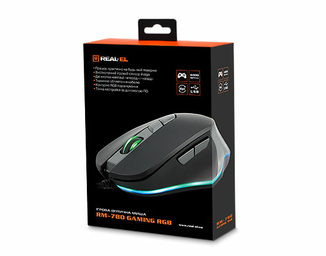 Мышка REAL-EL RM-780 Gaming RGB игровая с подсветкой, photo number 9