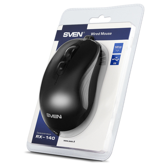 Мышка SVEN RX-140 USB черная, фото №7