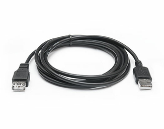Кабель REAL-EL USB 2.0 Pro AM-AF (подовжувач) 3m чорний, фото №2
