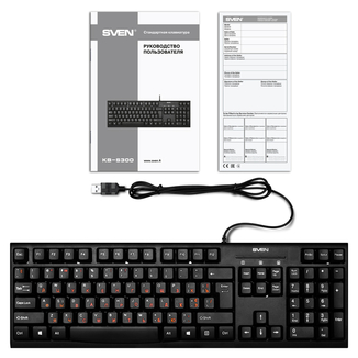 Клавиатура SVEN KB-S300 USB черная, photo number 10