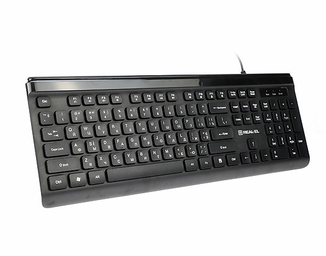 Клавіатура REAL-EL Comfort 7085 USB чорна, фото №2