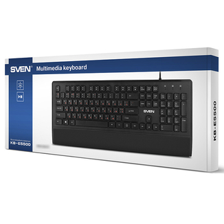 Клавиатура SVEN KB-E5500 черная, photo number 3