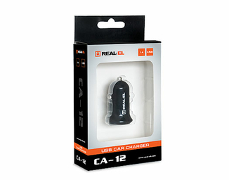Зарядний пристрій REAL-EL CA-12 USB автомобільний, фото №3