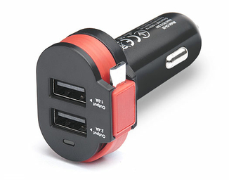 Зарядное устройство REAL-EL CA-35 USB автомобильное (3 выхода), numer zdjęcia 6