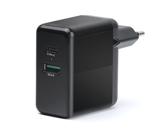 Зарядное устройство REAL-EL CH-350 USB (USB, Type-C + Quick Charge 3), фото №2