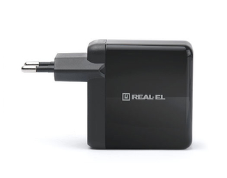 Зарядное устройство REAL-EL CH-350 USB (USB, Type-C + Quick Charge 3), фото №4
