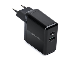 Зарядное устройство REAL-EL CH-350 USB (USB, Type-C + Quick Charge 3), фото №9