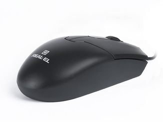 Мишка REAL-EL RM-208 USB чорна, фото №8