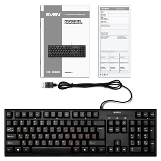 Клавиатура SVEN KB-S300 PS/2 черная, фото №4