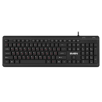 Клавиатура SVEN KB-E5700H (с 2 USB портами) черная, фото №2