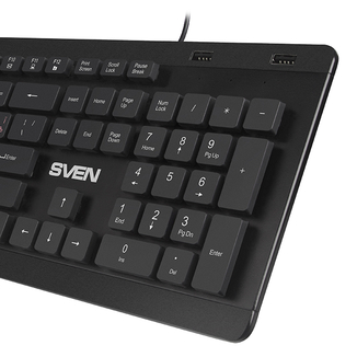 Клавиатура SVEN KB-E5700H (с 2 USB портами) черная, фото №5