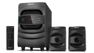Колонки 2.1 REAL-EL M-390 black (32Вт, Bluetooth, USB, FM, ДУ), numer zdjęcia 8