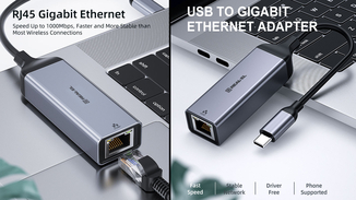 Адаптер REAL-EL CE-150 Type C- Gigabit Ethernet, фото №5