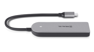 Type C мультифункциональный хаб USB 3.0 REAL-EL CQ-415 серый, фото №11