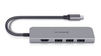 Type C  багатопортовий адаптер REAL-EL CQ-700 (4 USB 3.0 + HDMI + Type C), фото №7