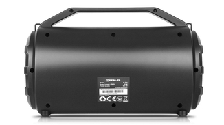 Колонка REAL-EL X-710 Black (bluetooth, подсветка, TWS, USB, Micro SD), фото №9