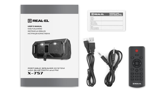 Колонка REAL-EL X-757 Black (bluetooth, підсвічування, TWS, USB, Micro SD, пульт ДК), numer zdjęcia 5