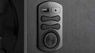 Колонки 2.0 REAL-EL S-450 black (46 Вт, Bluetooth, USB flash, FM радіо, пду), фото №9
