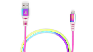 Кабель REAL-EL MFI USB A - Lightning Rainbow 1m, numer zdjęcia 4