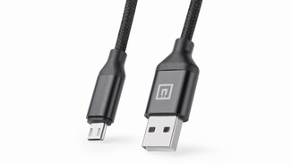 Кабель REAL-EL Premium USB A - Micro USB Fabric 2m чорний, фото №3
