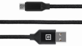 Кабель REAL-EL Premium USB A - Micro USB Fabric 2m чорний, photo number 4