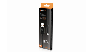 Кабель REAL-EL Premium USB A - Micro USB Fabric 2m чорний, numer zdjęcia 8