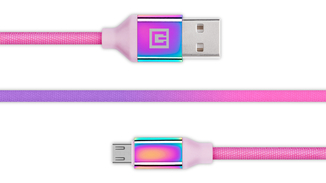 Кабель REAL-EL Premium USB A - Micro USB Rainbow 1m, numer zdjęcia 4
