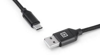 Кабель REAL-EL Premium USB A - Type C Fabric 2m чорний, numer zdjęcia 8