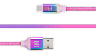 Кабель REAL-EL Premium USB A - Type C Rainbow 1m, numer zdjęcia 6
