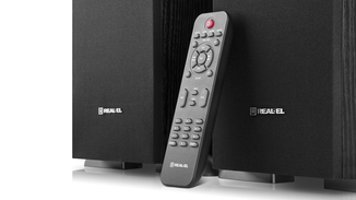 Колонки 2.0 REAL-EL S-2030 black (70W, Bluetooth, USB ﬂash, FM, Karaoke, Opt, coax, ДК), фото №4