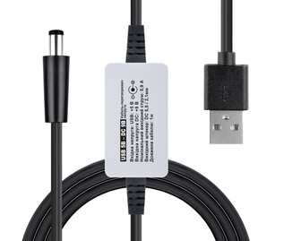Кабель REAL-EL PWR USB AM DC 5,5/2,1 9v 1m питание 9 вольт от USB, photo number 2