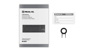 Клавіатура REAL-EL M 05 grey ігрова механічна з підсвічуванням, numer zdjęcia 10