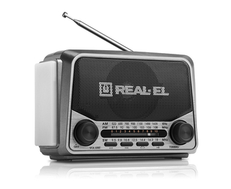 Портативний радіоприймач REAL-EL X-525 grey, фото №2