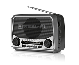 Портативний радіоприймач REAL-EL X-525 grey, фото №4