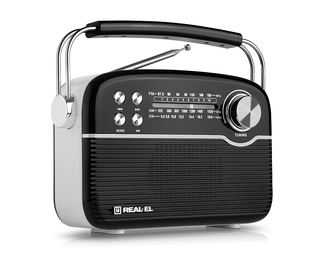 Портативний радіоприймач REAL-EL X-545 black, фото №2