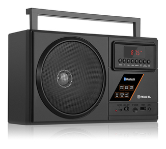 Портативний радіоприймач REAL-EL X-700 black, фото №2