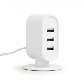 Зарядний пристрій Energenie EG-U3C3A-01-MX настільний білий  3 USB, 3.1 A, фото №4