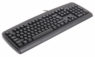 Клавіатура A4 KB-720 , USB, чорна, 107 key, w - Ukr. keys, ergonomic, photo number 3