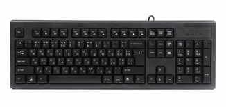 Клавіатура A4-KM-720-USB, чорна, Rus + Ukr, ergonomic, фото №2